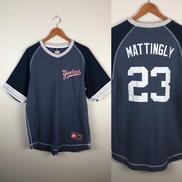 Nike Other - NIKE Cooperstown Yankees Mattingly 23 Jersey Shirt